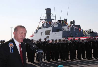 Ο Πρόεδρος Tayyip Erdogan παραδίδει ομιλία στις 4 Νοεμβρίου (Φωτογραφία: Γραφείο του Προέδρου Tayyip Erdogan)