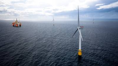سيستخدم مشروع Hywind Tampen في Equinor توربينات الرياح العائمة لتوفير الطاقة لمنشآت إنتاج النفط والغاز Snorre و Gullfaks. (الصورة: Equinor)