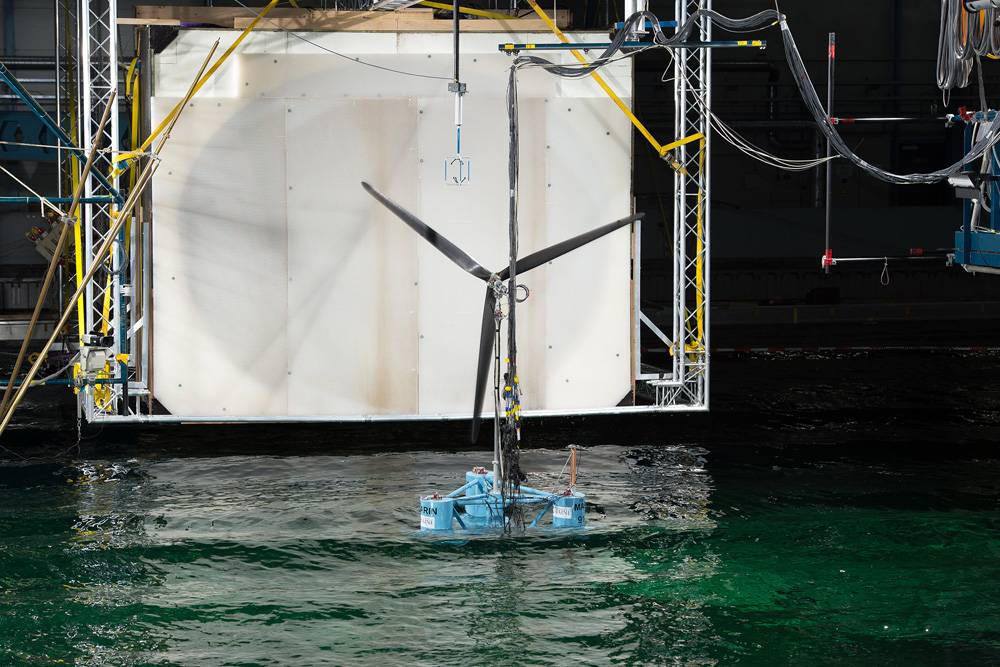 Floating Wind Power: A Semisubmersible Floating Turbine