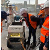 Australian Pump, an Australian designer and manufacturer of high-pressure cleaning equipment, was chosen to design and build 4,000 psi high pressure water blasters for Sydney’s Garden Island Dockyard. 