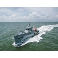 Damen recently delivered a pair of FCS 3307 high-spec patrol vessels to be operated by Homeland Integrated Offshore Services (Homeland IOS Ltd) in Nigeria. Photo: Damen