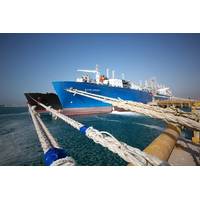 Excelerate's FSRU Explorer at DUSUP's Jebel Ali LNG Terminal in Dubai. (PRNewsFoto/Excelerate Energy L.P.)