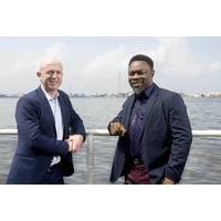 Mark Gillespie, PDi managing director and Taofik Adegbite, MPL CEO in La (Photo: PDI)