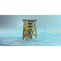 Illustration of unmanned wellhead platform (Image courtesy of Statoil)