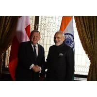 Indian PM Narendra Modi with the Prime Minister of Denmark Lars Løkke Rasmussen. Photo: PIB