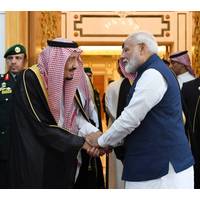 Indian Prime Minister, Narendra Modi meeting the King Salman bin Abdulaziz Al Saud of Saudi Arabia, in Riyadh, Saudi Arabia on October 29, 2019. Photo: PIB