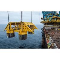 Installation of subsea template at the Åsgard field in the Norwegian Sea. (Photo: Øyvind Hagen)