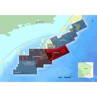 Location map of the different CGG multi-client survey products available in the Santos Basin. (Image: CGG)