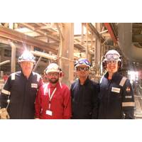Ross Millar and Tom Brown of Lokring Northern providing Lokring training in Qatar (Photo: Lokring Northern)