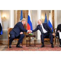 File photo: Donald Trump and Vladimir Putin in July 2018 (Official White House photo by Shealah Craighead)