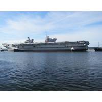 HMS Queen Elizabeth afloat, developed with SENER’s FORAN System (©BAE Systems)