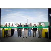 From l to r: Richard Carney,Trillium CNG; Charles Koontz, Trillium CNG; Dale Scheiderer, Vice Chairman/Bd of Directors- Heritage Cooperative; Randy Manns, Mayor-Kenton; Jim Lammers, Gen Manager of Transport- Precision Strip, Inc.; Eric Parthemore, Pres/CEO-Heritage Cooperative, Inc.; David Daniels, Dir-Ohio Dept of Ag; Robert Sprague, State Rep; Ray Etgen, VP of Energy-Heritage Cooperative, Inc.