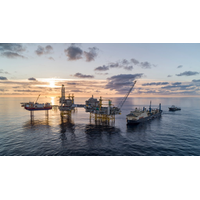 Saipem Castorone at the Johan Sverdrup field in the North Sea. (Photo: Bo B. Randulff / Roar Lindefjeld / Equinor ASA)