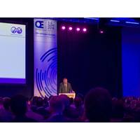 Total CEO Patrick Pouyanne speaks at Offshore Europe in Aberdeen (Photo: Eric Haun