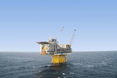 The Ivar Aasen platform in the North Sea transmits vast volumes of data back to shore. (Photo: Aker BP)