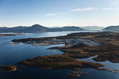 Aerial view of Nyhamna onshore facility (Photo: Shell)