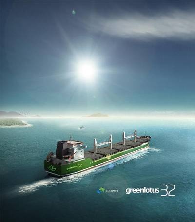 Artist’s impression of Ecoships’ Eco-Smart Greenlotus 32