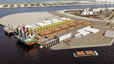 Artist’s impression of Sif-Verbrugge Terminal MV2 (Image: Port of Rotterdam Authority)