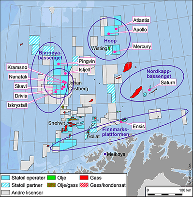 the Barents sea map. (Photo: courtesy Statoil)