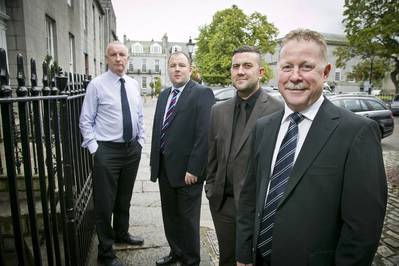 L-R: Mark Clarke, chairman; Andrew Duncan, senior recruitment consultant; Kevin Morrison, senior recruitment consultant and Paul Radcliffe, managing director.