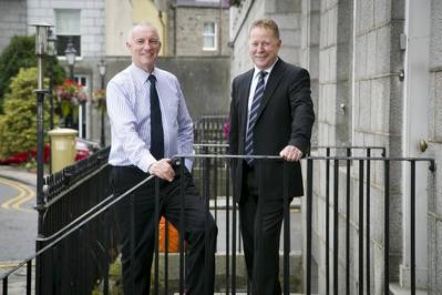 L-R Mark Clarke, chairman and Paul Radcliffe, managing director, Frontier International