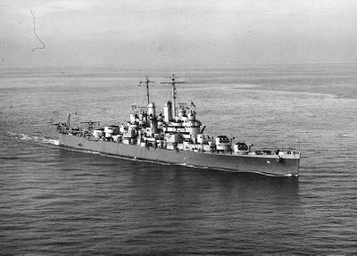 USS Cleveland (CL-55), U.S. Naval Historical Center Photograph