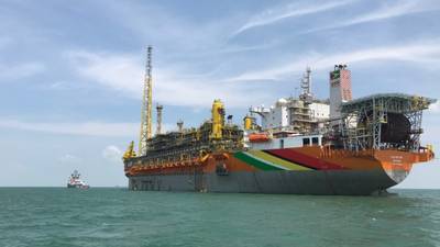 Liza Destiny FPSO produced first oil from the Liza Phase 1 development offshore Guyana in December 2019 / Image Credit: Hess