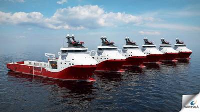 Dual-fuel Platform Supply Vessels: Image courtesy of Wärtsilä