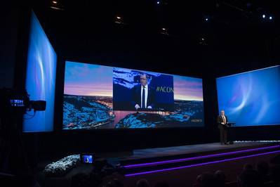 Eldar Sætre at the Autumn Conference 2015 (Photo: Ole Jørgen Bratland / Statoil)