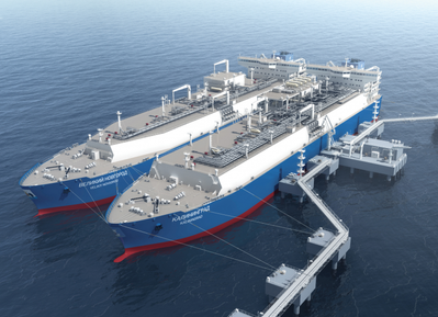 Image Source: Gazprom’s Kaliningrad FSRU (MARSHAL VASILEVSKIY) (Flex LNG) 