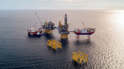 The Johan Sverdrup field in the North Sea. (Photo: Equinor ASA)