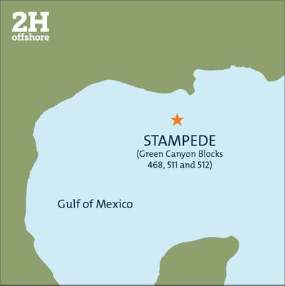 Location of Stampede Field (Photo: 2H Offshore)