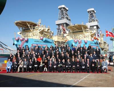 Naming ceremony: Photo credit Maersk Drillijng