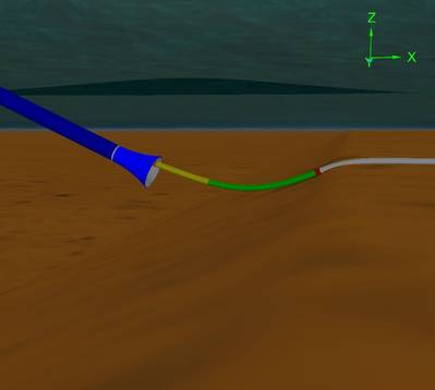 OrcaFlex simulation of a subsea cable