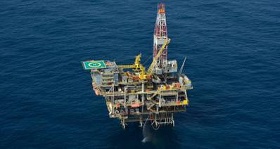 A well head platform on the Peregrino field (Photo:Statoil)