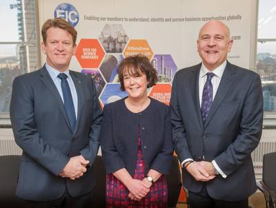 Left to RIght New EIC Board Members Duncan Reed and Louise Ledgard with EIC CEO Stuart Broadley (Photo: EIC)