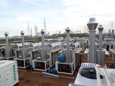 Rolls-Royce has delivered 36 MTU Onsite Energy brand natural-gas-powered gensets for a gas power plant in Accra, Ghana. The 'VRA Tema Thermal Power Plant' was built and is operated by the VPower Group. (Photo: Rolls-Royce)