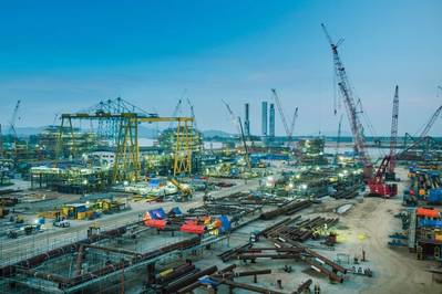 SapuraKencana’s fabrication yard at Lumut, Sparrows Group will collaborate with the firm across Malaysia. (Photo: SapuraKencana Petroleum)