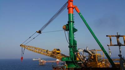 A Sparrow's ECR20 crane on rental in the Middle East (Photo: Sparrows Group)