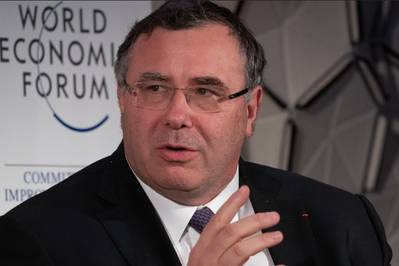 Total CEO Patrick Pouyanee (File Photo. Credit: World Economic Forum/CC BY-NC-SA 2.0