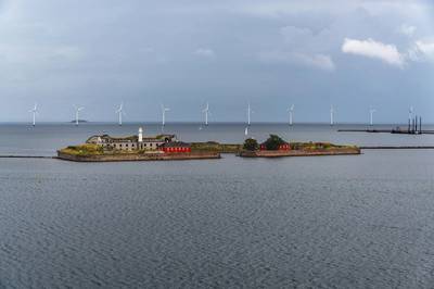 
Trekroner Fort, a historical fortress situated on an artificial island near the harbor of Copenhagen Denmark in the Øresund strait, with offshore wind turbines in the background See Less
Copyright Dylan/AdobeStock