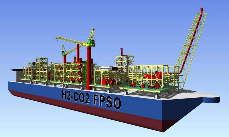 Concept design of MHI and Chiyoda Corporation’s H2-CO2 FPSO