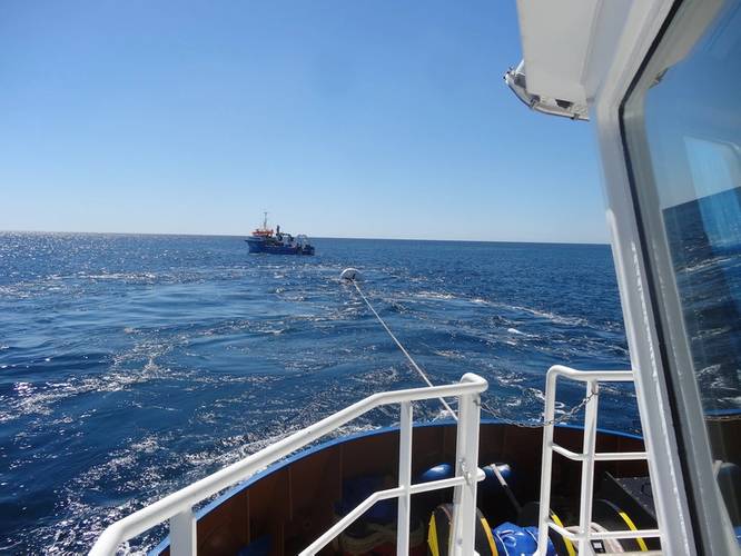 The RLP was used to measure pre-tension up to 30t to check new anchors were properly installed into the seabed. (Image: Iroise Mer/Straightpoint)