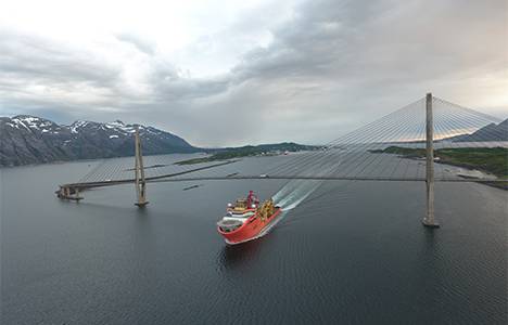 Normand Oceanic heading for the Aasta Hansteen field to install spools.  (Photo: Statoil)