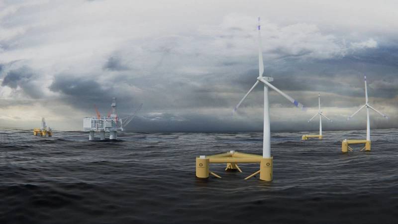 Norwegian offshore drilling contractor Odfjell Drilling has invested in Oceanwind, a developer of harsh environment floating wind turbines, which is planned to enable zero-emission offshore drilling. Photo: Odfjell