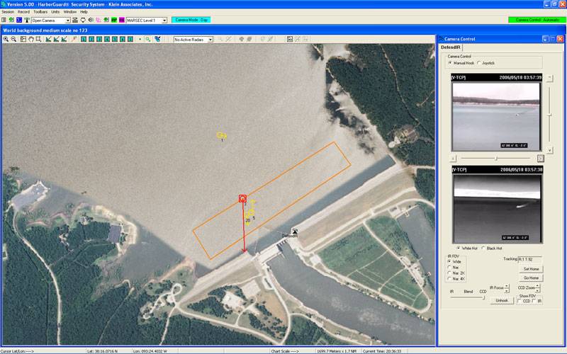 Typical HarborGuard-PRO IWDSS Screen Shot - "Critical Dam Site" (Image: Klein)