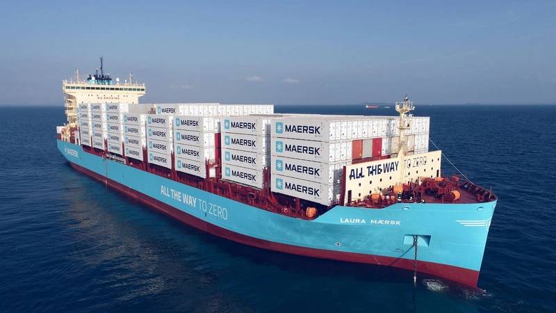 Laura Maersk - the world’s first-ever container vessel sailing on green methanol was named in Denmark last week -  © A.P. Moller - Maersk. All rights reserved.