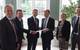 The Technology Qualification certificate was signed at the British Embassy in Copenhagen on July 12. From left to right: Per Langer, Chairman of AW-Energy; Christopher Ridgewell, Chief Technology Officer of AW-Energy; John Liljelund, CEO of AW-Energy; Thomas Thune Andersen, Chairman of Lloyd’s Register; HE Vivien Life, the British Ambassador to Denmark; and Ross Wigg, Vice-President Renewables of Lloyd’s Register (Photo: Lloyd’s Register)